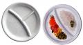 Assiette plastique compartiments