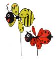 Abeille et cocinelle à vent