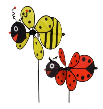 Abeille et cocinelle &agrave; vent