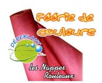 Nappe papier damassée 25mx120 cm