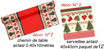 Chemin de table Noël Traditionnel
