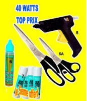 Ciseaux, colle et pistolet � colle