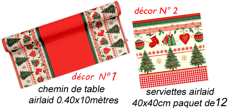 Chemin de table Noël traditionnel 30 x 500 cm à prix minis sur