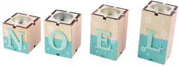 Cube photophore lettre NOEL