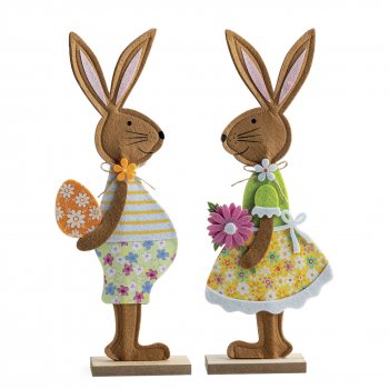 COUPLE LIEVRE EN FEURTINE