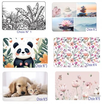 Set de table PVC d&eacute;cor&eacute;