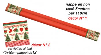 Nappe non tissé Noel Traditionnel