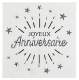 Serviette papier "joyeux anniversaire"
