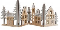 Paysage d'hiver en bois