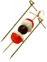 Piques bambou 15 cm avec Noeud