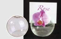 Marque place boule en verre