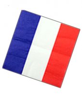 SERVIETTES TRICOLORES